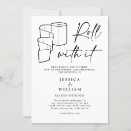 Moderne Änderung des Datums Zurückgestellt Stornie Einladung