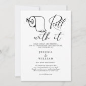 Moderne Änderung des Datums Zurückgestellt Stornie Einladung (Vorderseite)