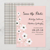 Moderne Anemone | Termin vormerken Save The Date (Vorne/Hinten)