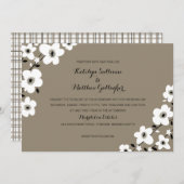 Moderne Anemone Wedding | Einladung (Vorne/Hinten)