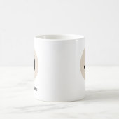 Moderne Anfangs-Tasse – „D steht für [Name]“-Desig Kaffeetasse (Mittel)