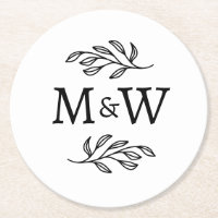 Moderne Anfangsbuchstaben eines Paares, elegante B