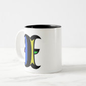 Moderne Anfangsphase I Zweifarbige Tasse (Vorderseite Links)