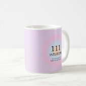 Moderne Angel Numerologie 111 Intuition Kaffeetasse (VorderseiteRechts)