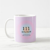 Moderne Angel Numerologie 111 Intuition Kaffeetasse (Links)