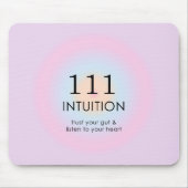 Moderne Angel Numerologie 111 Intuition Mousepad (Vorne)