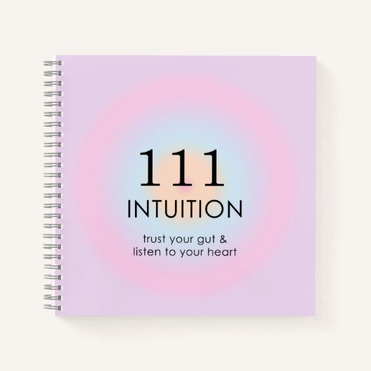 Moderne Angel Numerologie 111 Intuition Notizblock (Vorderseite)