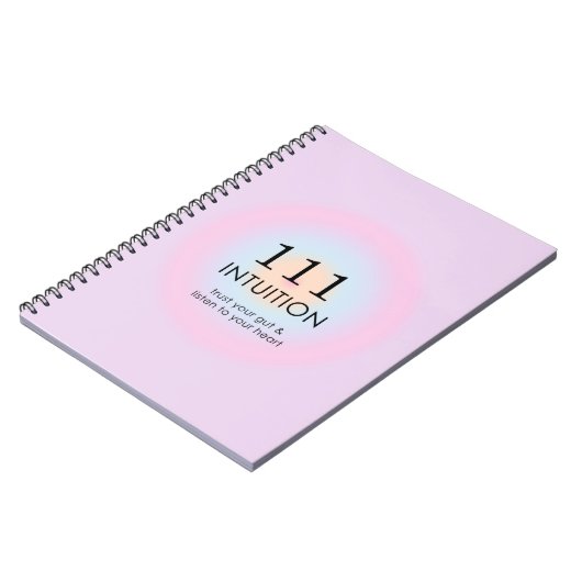 Moderne Angel Numerologie 111 Intuition Notizblock (Linke Seite)