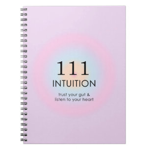 Moderne Angel Numerologie 111 Intuition Notizblock