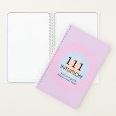 Moderne Angel Numerologie 111 Intuition Notizblock (Innen)
