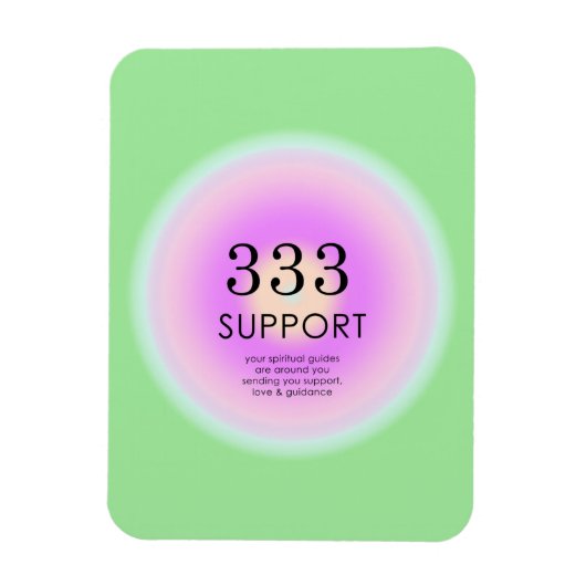Moderne Angel Numerologie 333 Bedeutung Magnet (Vertikal)