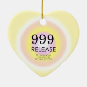 Moderne Angel Numerologie bedeutet 999 Keramik Ornament (Hinten)