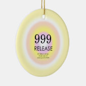 Moderne Angel Numerologie bedeutet 999 Keramik Ornament (Rechts)