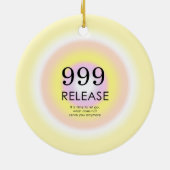 Moderne Angel Numerologie bedeutet 999 Keramik Ornament (Hinten)