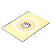 Moderne Angel Numerologie bedeutet 999 Notizblock (Linke Seite)