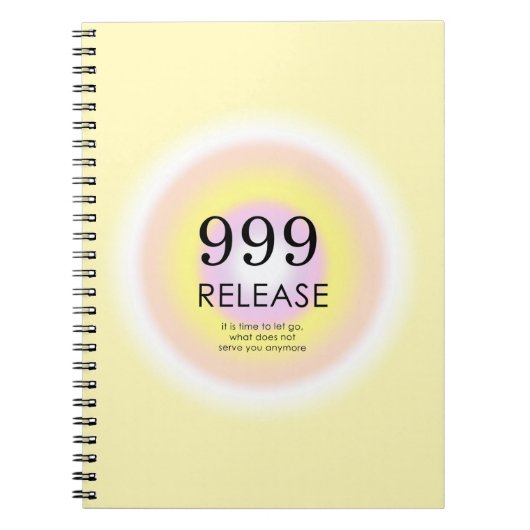 Moderne Angel Numerologie bedeutet 999 Notizblock (Vorderseite)