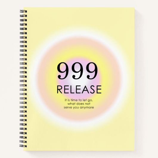 Moderne Angel Numerologie bedeutet 999 Notizblock (Vorderseite)