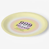 Moderne Angel Numerologie bedeutet 999 Pappteller (Schrägansicht)