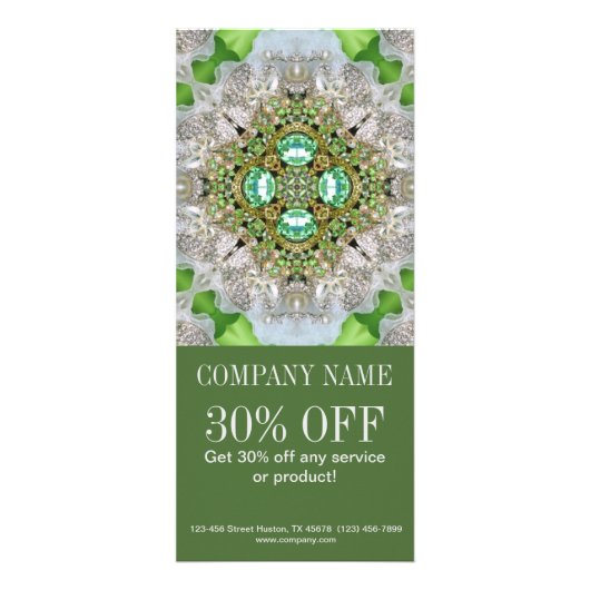 moderne angesagte Diamantmode-Glitzern Werbekarte (Vorne)