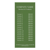 moderne angesagte Diamantmode-Glitzern Werbekarte (Hinten)