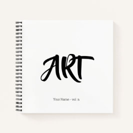 Moderne Angesagte Kunst mit Ihrem Namen Sketchbook Notizblock