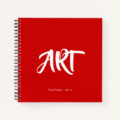 Moderne Angesagte Kunst mit Ihrem Namen Sketchbook Notizblock (Vorderseite)
