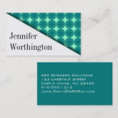 Moderne Angle Premium Business Cards Visitenkarte (Vorne/Hinten)