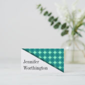 Moderne Angle Premium Business Cards Visitenkarte (Stehend Vorderseite)