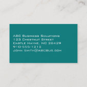Moderne Angle Premium Business Cards Visitenkarte (Rückseite)