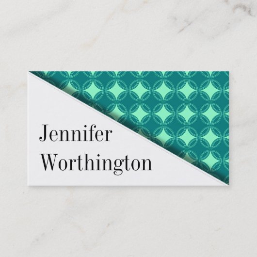 Moderne Angle Premium Business Cards Visitenkarte (Vorderseite)