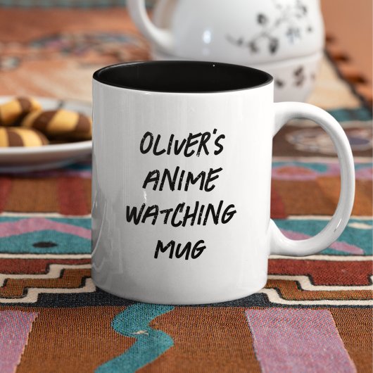 Moderne Anime Personalisiert Zweifarbige Tasse