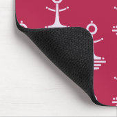 Moderne Anker Muster Mousepad (Ecke)