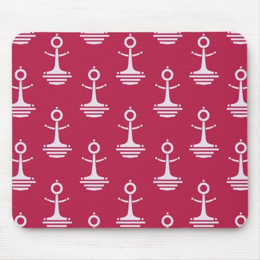 Moderne Anker Muster Mousepad (Vorne)