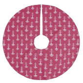 Moderne Anker Muster Polyester Weihnachtsbaumdecke (Vorderseite)