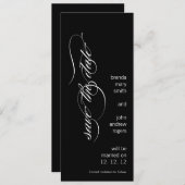 Moderne Ankündigung Datum freihalten (Vorne/Hinten)