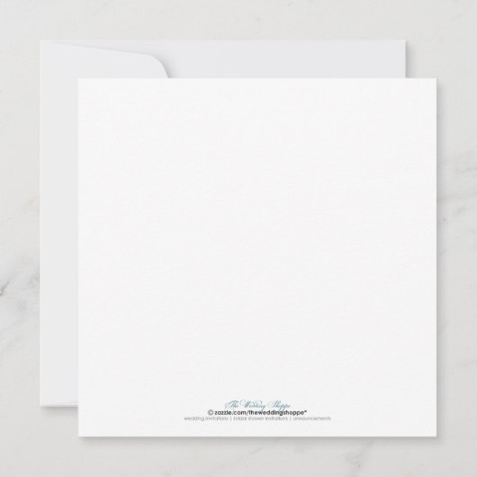 Moderne Ankündigung Datum freihalten (orange) (Rückseite)