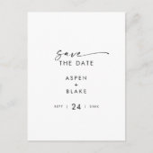 Moderne Ankündigung Datum freihalten Postkarte (Vorderseite)