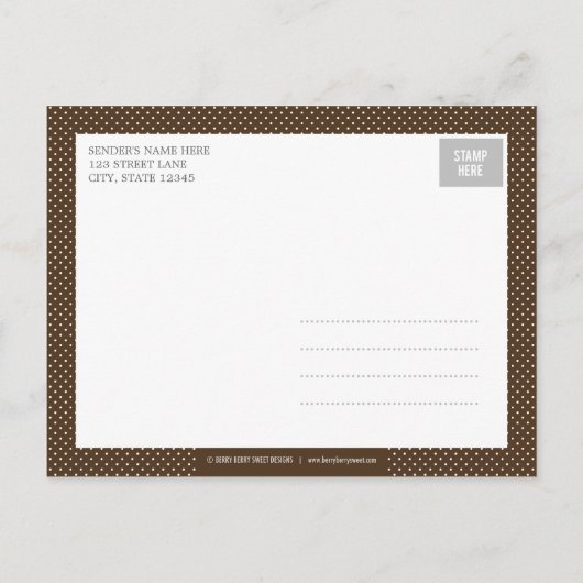 Moderne Ankündigung der Geburt - Rosa (Rückseite)