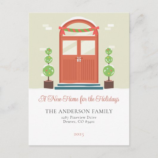 Moderne Ankündigung der Neuen Zuhause Holiday Movi (Vorderseite)