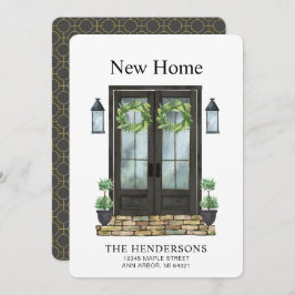 Moderne Ankündigung der neuen Zuhause Watercolor M