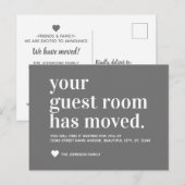 Moderne Ankündigung der Silver Gray Guest Room Mov (Vorne/Hinten)