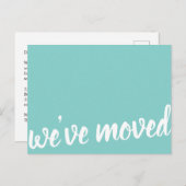 Moderne Ankündigung der Türkisbewegung (Vorne/Hinten)