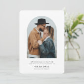 Moderne Ankündigung der Verlobung des Minimalistis (Stehend Vorderseite)