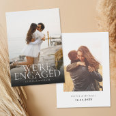 Moderne Ankündigung der Verlobung des Minimalistis