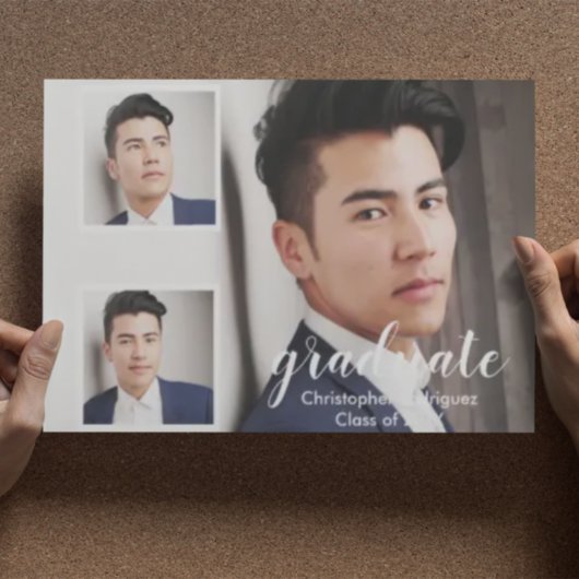 Moderne Ankündigung des 3-Foto-Abschlusses