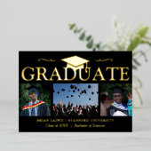 Moderne Ankündigung des 3-Foto-Abschlusses (Stehend vorne)