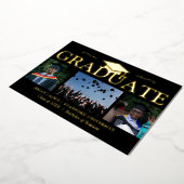 Moderne Ankündigung des 3-Foto-Abschlusses (Gedreht)