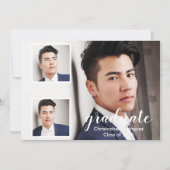 Moderne Ankündigung des 3-Foto-Abschlusses (Vorderseite)