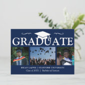 Moderne Ankündigung des 3-Foto-Abschlusses (Stehend Vorderseite)