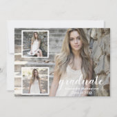 Moderne Ankündigung des 3-Foto-Abschlusses (Vorderseite)